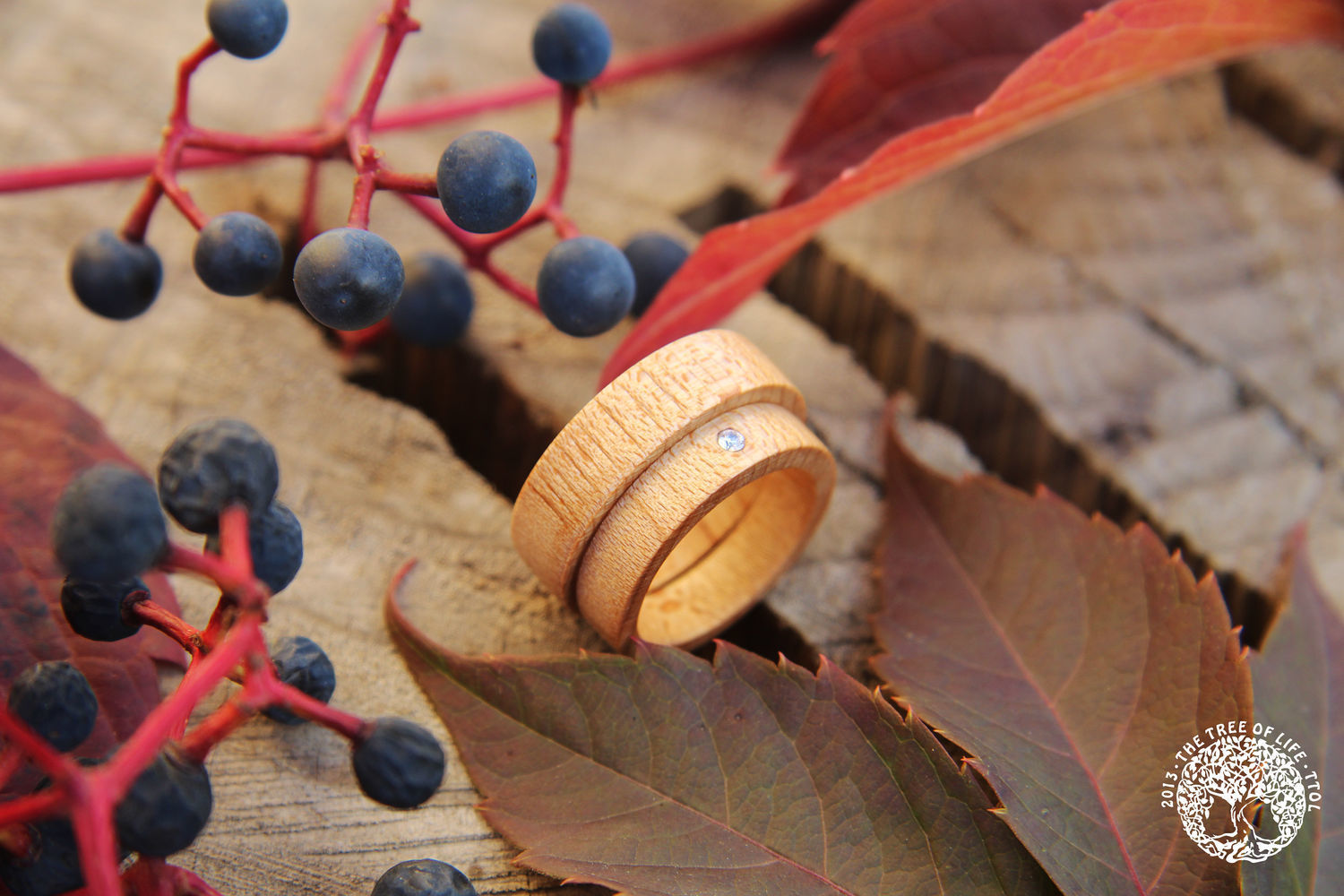 Кольца из дерева в интернет-магазине Ярмарка Мастеров по цене 2200 ...