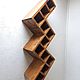 Shelf for wine 'sota', from 11 bottles. Stand for bottles and glasses. Color Wood. My Livemaster. Фото №5