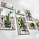 'Funny cacti ' ceramic tile hand-painted. Tile. Art by Tanya Shest. My Livemaster. Фото №4