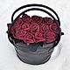 Кожаная сумка " Корзина с розами", Классическая сумка, Тула,  Фото №1