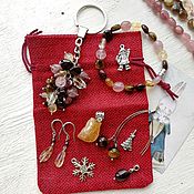 Украшения handmade. Livemaster - original item Gifts for March 8: A set of jewelry from natural stones. Handmade.