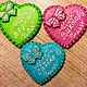 Order Gingerbread-card Heart with butterfly. Cakes for guests. sweets for joy (galinadenisenko). Livemaster. . Gingerbread Cookies Set Фото №3