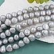 10 PCs. Pearls of nature. free forms 9-10 mm gray (5663), Beads1, Voronezh,  Фото №1