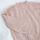 Вязаный свитер. Свитеры. Knit by Heart - Вязаная одежда 富. Ярмарка Мастеров.  Фото №6