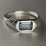 Украшения handmade. Livemaster - original item Silver ring with an unheated Blue Sapphire, handmade. Handmade.