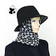 kit. Stylish Women's Fedora felt hat plus a scarf, Headwear Sets, Ekaterinburg,  Фото №1