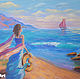 Sea oil painting 'Scarlet Sails' - painting to order. Pictures. Lifia Art. Online shopping on My Livemaster.  Фото №2