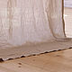 Order Linen curtains with a transparent insert and voluminous embroidery. Linenburg. Livemaster. . Curtains1 Фото №3