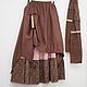 No. №215 falda Boho doble de lino, Skirts, Ekaterinburg,  Фото №1
