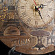 Decoupage clock ' Paris'. Watch. artsantim. Online shopping on My Livemaster.  Фото №2