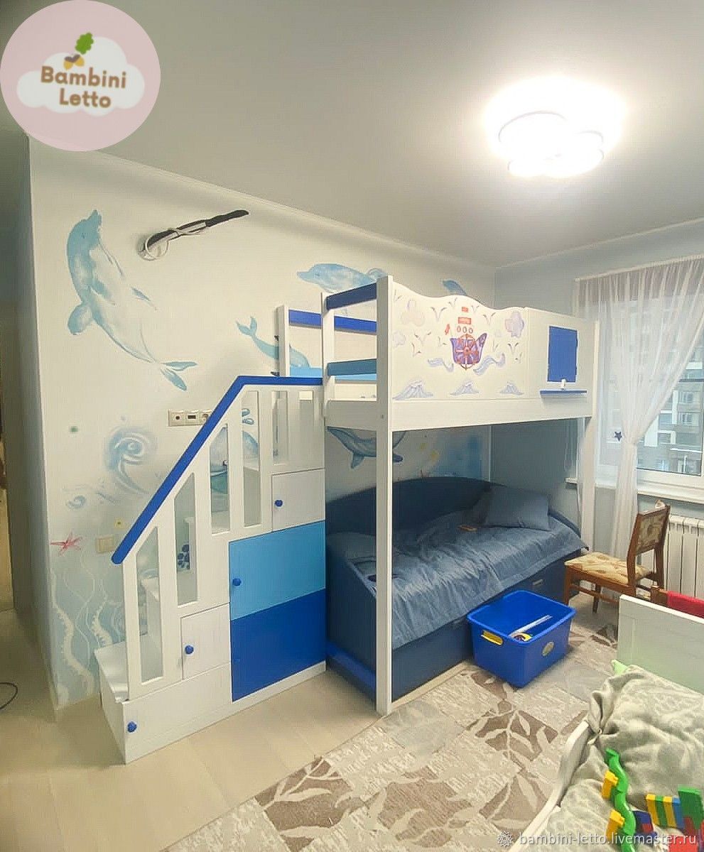 Двойная кровать чердак для детей