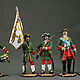 A set of tin soldiers in the painting of a 54 mm 5 pieces. 1 Peter, Military miniature, St. Petersburg,  Фото №1