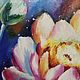 'Magic Lotus' 40/40/3,5 cm oil painting on canvas. Pictures. Painting World of Marina Lesina. Online shopping on My Livemaster.  Фото №2