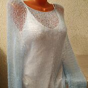 Одежда handmade. Livemaster - original item Tiana gossamer jumper made of mohair on silk. Handmade.