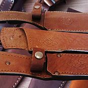Сувениры и подарки handmade. Livemaster - original item Leather case with belt suspension, a set for a knife - hatchet. Handmade.