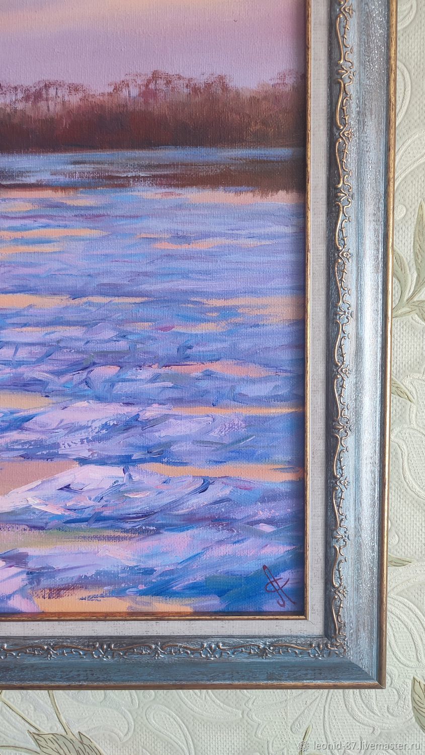 Картины: Картина маслом "Амур . Ледоход". Живопись в интернет-магазине ...