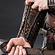 Leather Bracers with lacing. Bracers. Workshop Sokol. My Livemaster. Фото №4