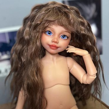 Шарнирная кукла ручной работы. Ярмарка Мастеров - ручная работа BJD Paola Reina с головой #11 (с макияжем). Handmade.
