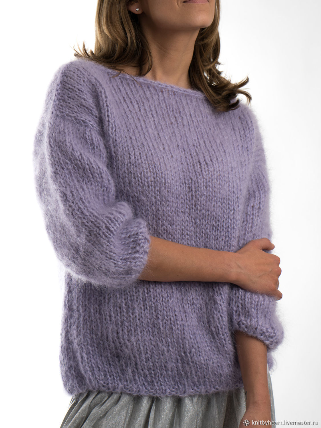 Пуловер женский из мохера