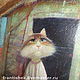 Ключница "Камышовый кот". Ключницы настенные. Светлана Козинец, лавка 'Франтишек'. Ярмарка Мастеров.  Фото №4