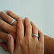Anillo de bodas de plata de ley 925 (Ob20). Engagement rings. anna-epifanova. Ярмарка Мастеров.  Фото №6