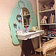 dressing table for your little princess. made in the form of tree crown and trunk. has an oval mirror, for the safety pinned in the back. Under the sink there is a drawer for storage and CRU
