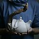 Designer handmade clay teapot. From the folds. Teapots & Kettles. Surglinok. Online shopping on My Livemaster.  Фото №2