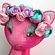 Игрушка Кошка. En Fleur. Мягкие игрушки. Светлана (Funny-pets). Интернет-магазин Ярмарка Мастеров.  Фото №2