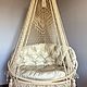 Подвесное кресло, гамак, макраме. Качели садовые. Macrame gamak. Интернет-магазин Ярмарка Мастеров.  Фото №2