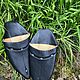Slippers p. .38 by 37, leather, handmade, Indonesia. Vintage shoes. Dutch West - Indian Company. My Livemaster. Фото №4