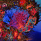 Морской абстрактный пейзаж 70 х 100см  "Коралловые рифы ", Картины, Афины,  Фото №1