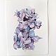 Watercolor painting Hydrangea (blue lilac flowers). Pictures. Pastelena. My Livemaster. Фото №5