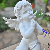 Дача и сад handmade. Livemaster - original item Praying angel made of polyresin for garden decor. Handmade.