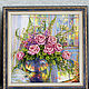 Order  Roses at sunset. Ribbon Embroidery. Livemaster. . Pictures Фото №3