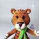 Tiger Plush knitted tiger toy made of velour yarn as a gift. Stuffed Toys. vyazunchiki-lz (vyazunchiki-lz). Online shopping on My Livemaster.  Фото №2