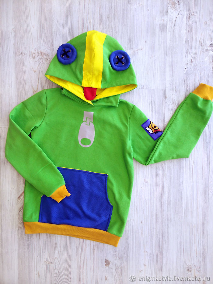 Children's sweatshirt Leon Brawl Stars, sweatshirt Leon Brawl Stars  Chameleon – купить на Ярмарке Мастеров – LGVPICOM | Sweatshirts and  hoodies