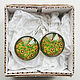 Order Earrings Khokhloma (green pattern). Linda (LKdesign). Livemaster. . Earrings Фото №3