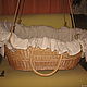 Cradle for newborns 'virinea' made of natural vines. Cradles. ekolibelka (Ekolibelka). Интернет-магазин Ярмарка Мастеров.  Фото №2