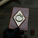 Passport cover made of leather 'The Way and the Goal'. Bone/Hazelnut. Passport cover. WoobbyArt. My Livemaster. Фото №6
