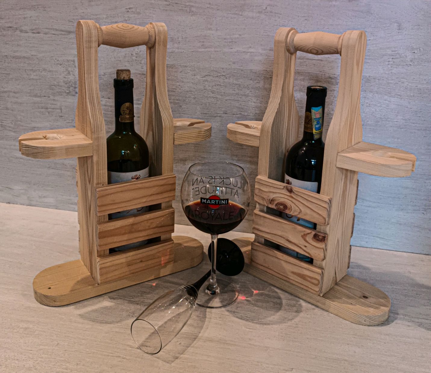 Винница из дерева / Винница Мини-Бар / Подставка для вина и бокалов в ...