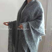 Аксессуары handmade. Livemaster - original item Down shawl shawl hand-knitted 