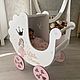 Wooden carriage for dolls. Doll furniture. Ludmila Omland. My Livemaster. Фото №4
