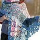 Scarf for women spring shawl extra long scarf light blue. Wraps. Джемпера, шапки, палантины от 'Azhurles'. Online shopping on My Livemaster.  Фото №2