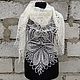 Shawl white openwork large knitted with knitting needles. Shawls. Yuliya Chernova. Online shopping on My Livemaster.  Фото №2