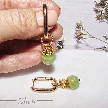 Украшения ручной работы. Ярмарка Мастеров - ручная работа Серьги с ониксом. Handmade.