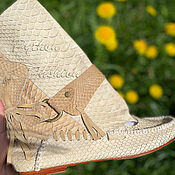 Обувь ручной работы handmade. Livemaster - original item IN STOCK - Summer boots from python GODELIV. Handmade.