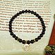 Garnet bracelet with a pendant 'Women's amulet'. Bead bracelet. larka-vintaz. My Livemaster. Фото №4