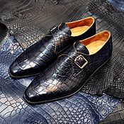Обувь ручной работы handmade. Livemaster - original item Monki shoes made of genuine crocodile leather, hand-painted!. Handmade.