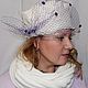 Hat in soft felt 1,5 mm ivory color Swan White. Hats1. Fashion workshop madam YLora. Online shopping on My Livemaster.  Фото №2