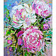 Painting with peonies 'Peony Morning', Pictures, Voronezh,  Фото №1